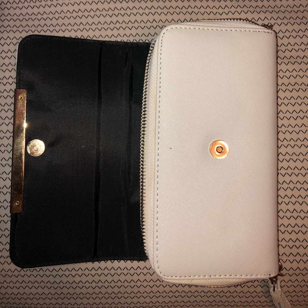 clutch bag in white